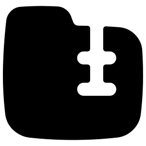 Zip Folder Icon from Flex Solid - Free Set