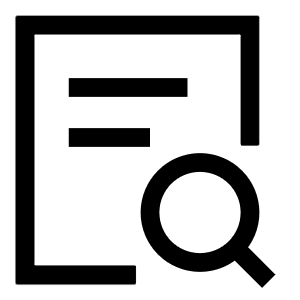 Zoom Document Icon from Sharp Line - Free Set