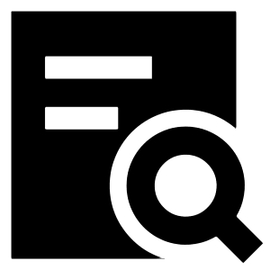 Zoom Document Icon from Sharp Solid - Free Set