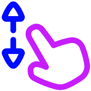 Zoom In Gesture Icon from Plump Neon - Free Set