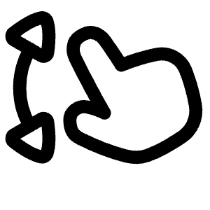 Zoom In Gesture Icon from Plump Line - Free Set