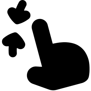 Zoom Out Gesture Icon from Flex Solid - Free Set