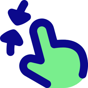 Zoom Out Gesture Icon from Flex Pop - Free Set