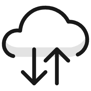 Cloud Data Transfer Icon from Ultimate Colors - Free Set