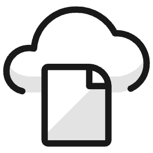 Cloud File Icon from Ultimate Colors - Free Set
