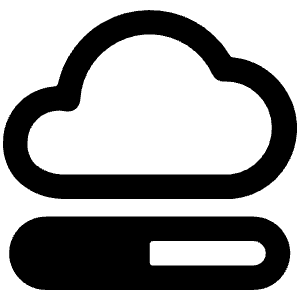 Cloud Loading Icon from Ultimate Bold - Free Set