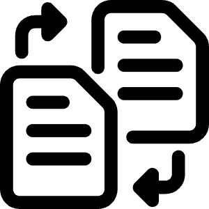 Coding Apps Website Data Conversion Documents 1 Icon from Ultimate Bold - Free Set