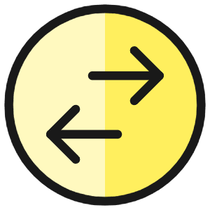 Data Transfer Circle Icon from Ultimate Colors - Free Set