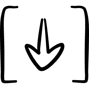 Download Brackets Icon from Freehand Line - Free Set