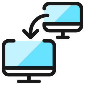 Monitor Transfer 1 Icon from Ultimate Colors - Free Set