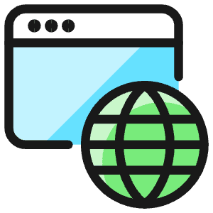 Network Browser Icon from Ultimate Colors - Free Set