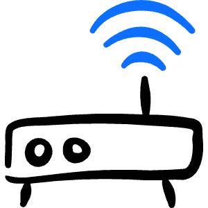 Network Router Signal 1 Icon from Freehand Duotone - Free Set