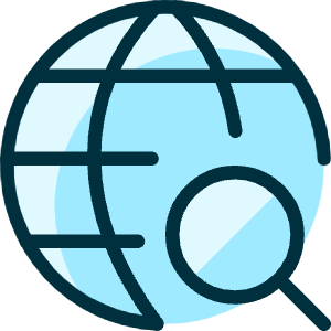 Network Search Icon from Ultimate Duotone - Free Set
