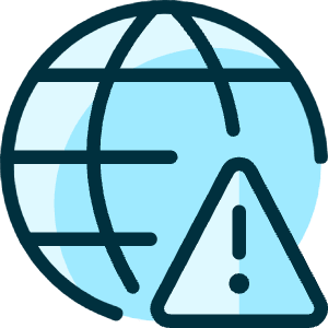 Network Warning Icon from Ultimate Duotone - Free Set