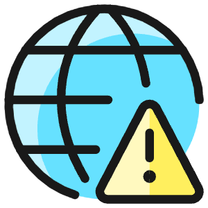 Network Warning Icon from Ultimate Colors - Free Set