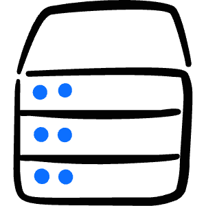 Server 2 Icon from Freehand Duotone - Free Set