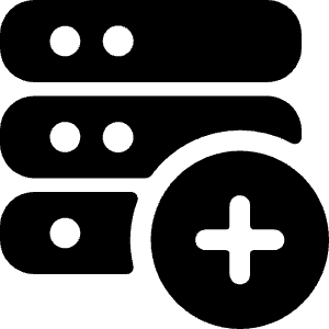 Server Add Icon from Ultimate Bold - Free Set