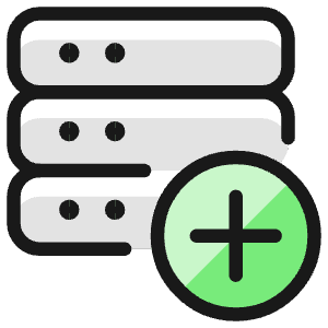 Server Add Icon from Ultimate Colors - Free Set