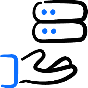 Server Hand Icon from Freehand Duotone - Free Set