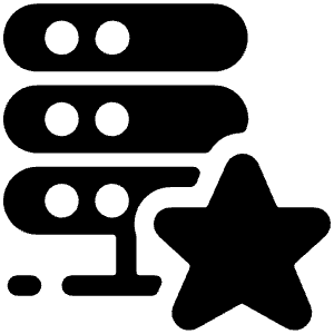 Server Star 1 Icon from Ultimate Bold - Free Set