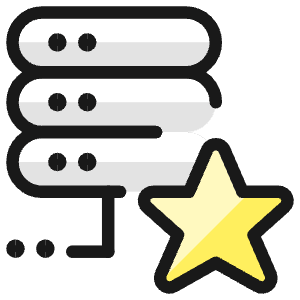 Server Star 1 Icon from Ultimate Colors - Free Set