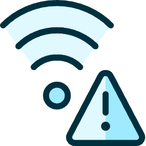 Wifi Warning Icon from Ultimate Duotone - Free Set