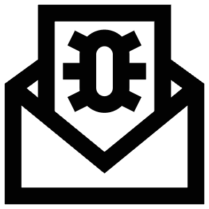 Bug Envelope Icon from Atlas Line Set