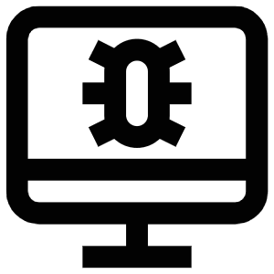 Bug Monitor Icon from Atlas Line Set
