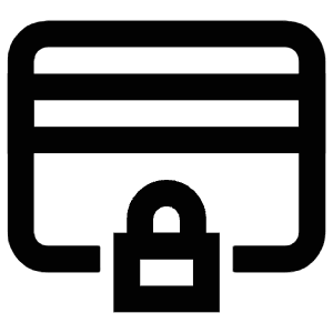 Credit Card Padlock Icon from Atlas Line Set