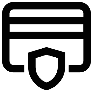 Credit Card Shield Icon from Atlas Line Set