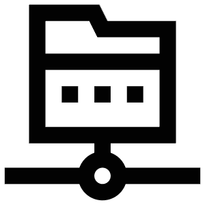 Folder Share Network Icon from Atlas Line Set