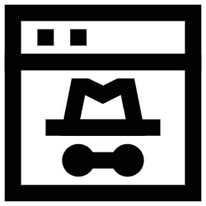 Incognito Window Icon from Atlas Line Set