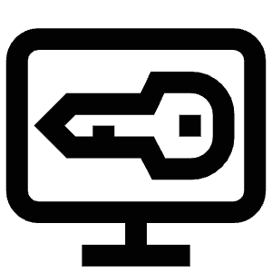 Key Monitor Icon from Atlas Line Set