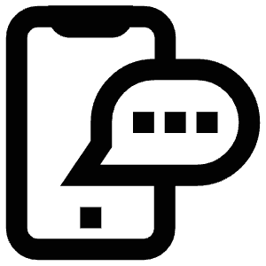 Mobile Message Icon from Atlas Line Set