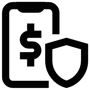 Money Mobile Shield Icon from Atlas Line Set