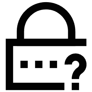 Question Padlock Icon from Atlas Line Set