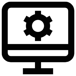 Settings Monitor Icon from Atlas Line Set