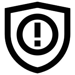 Shield Exclamation Icon from Atlas Line Set