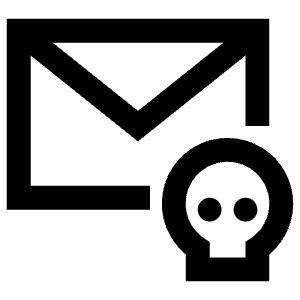 Skull Envelope Icon from Atlas Line Set