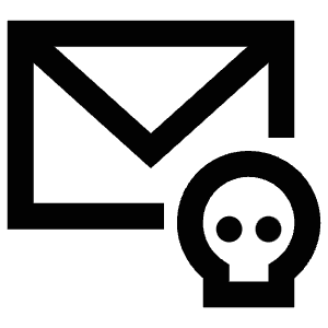 Skull Message Icon from Atlas Line Set