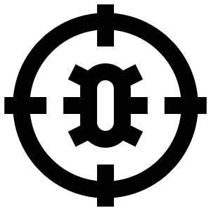 Target Bug Icon from Atlas Line Set