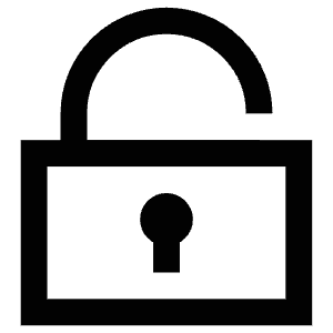 Unlocked Icon from Atlas Line Set