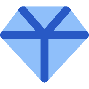 Diamond 1 Icon from Core Flat Set