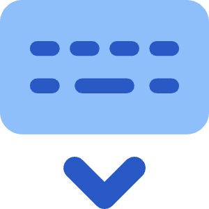 Keyboard Virtual Icon from Core Flat Set