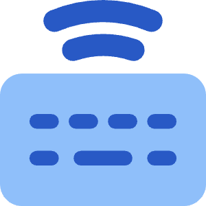 Keyboard Wireless 2 Icon from Core Flat Set