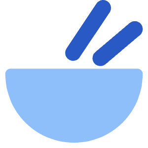 Bowl Chop Stick Icon from Core Flat Set