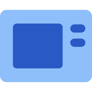 Microwave Icon from Core Flat Set