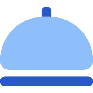 Serving Dome Icon from Core Flat Set