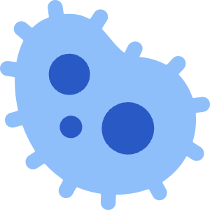 Bacteria Virus Cells Biology Icon from Core Flat Set