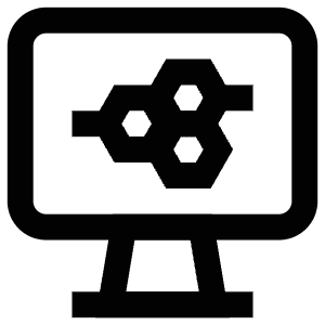 Cells Monitor Icon from Atlas Line Set